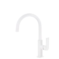 Tres Loft Colors egykaros, magasított mosdó csaptelep matt fehér 20020505BM