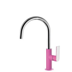 Tres Loft Colors egykaros, magasított mosdó csaptelep fuchsia-chrome 20020505FU