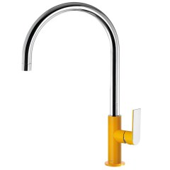 Tres Loft Colors egykaros, magasított (418 mm ) mosdó csaptelep amber-chrome 20020506AM