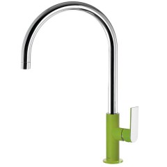 Tres Loft Colors egykaros, magasított (418 mm ) mosdó csaptelep green-chrome  20020506VE