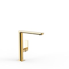 Tres Loft Colors egykaros, magasított mosdó csaptelep arany 20020502OR