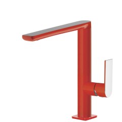 Tres Loft Colors egykaros, magasított mosdó csaptelep red-chrome 20020502RO