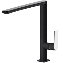 Tres Loft Colors egykaros, magasított (302 mm ) mosdó csaptelep fekete-chrome 20020503NE