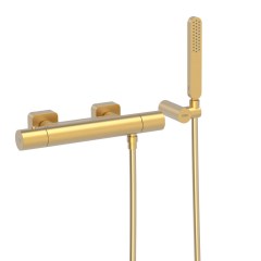 Tres Loft Colors fali termosztátos zuhany csaptelep, kézizuhannyal, matt arany 20016409OM