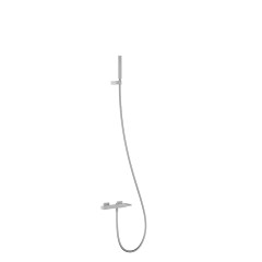 Tres Slim Exclusive vízkőmentes,kádtöltő és zuhany csaptelep, szatén tömlős kézizuhannyal, króm 20217001