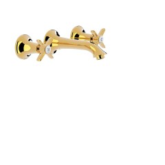 Tres Clasic fali kétkaros mosdó csaptelep arany 24215102OR