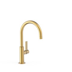 Tres Project-Tres egykaros, magasított mosdó csaptelep matt arany 21190501OM