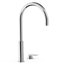 Tres Project-Tres peremre szerelhető, magasított, kétüléses mosdó csaptelep króm 21110502