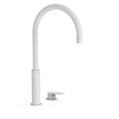 Tres Project-Tres peremre szerelhető,magasított, kétüléses mosdó csaptelep  matt fehér 21110502BM