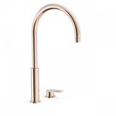 Tres Project-Tres peremre szerelhető,magasított, kétüléses mosdó csaptelep  rose gold 21110502OP