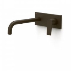 Tres Project-Tres fali, egykaros mosdó csaptelep(kifolyó 240mm) black bronz 21130012KMB