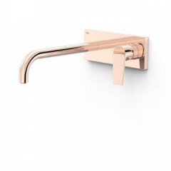 Tres Project-Tres fali, egykaros mosdó csaptelep (kifolyó 240mm) rose gold 21130012OP