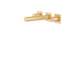 Tres Project-Tres fali, kétkaros mosdó csaptelep matt arany 21175101OM