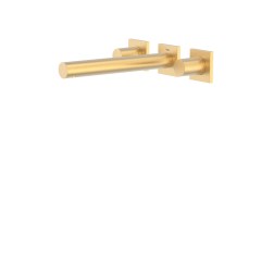 Tres Project-Tres fali, kétkaros mosdó csaptelep (kifolyó 206 mm) matt arany 21175201OM