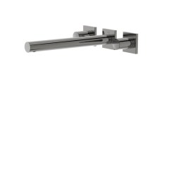 Tres Project-Tres fali, kétkaros mosdó csaptelep (kifolyó 247 mm) metallic black 21175301KM