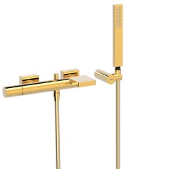 Tres Project-Tres fali egykaros kádtöltő csaptelep, kézizuhannyal arany 21117001OR