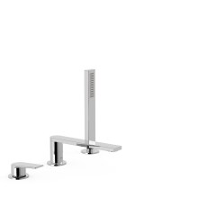 Tres Project-Tres peremre ültethető kádtöltő csaptelep, kézizuhannyal króm  21116101