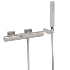 Tres Project-Tres fali termosztátos  kád csaptelep, kézizuhannyal steel 21117409AC