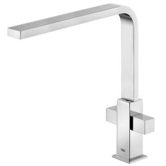 Tres Cuadro-Tres kétkaros, magasított mosdó csaptelep króm 108496