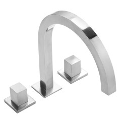 Tres Cuadro-Tres peremre ültethető kétkaros mosdó csaptelep króm 00810502