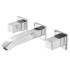 Tres Cuadro-Tres fali kétkaros mosdó csaptelep króm 00815101