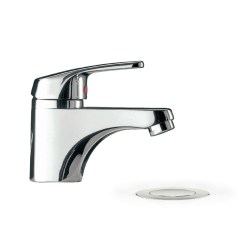 Eco-Tres egykaros mosdó csaptelep automata lefolyóval, króm 17510302