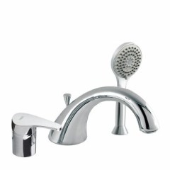 Eco-Tres egykaros, peremre ültethető kád csaptelep kézizuhannyal, króm 07014502