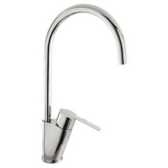 Konyhai egykaros, egylyukú mosogató csaptelep króm 181341