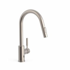 Konyhai elektronikus mosogató csaptelep, kihúzható kifolyóval, infravörös érzékelővel, steel 09244501AC