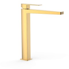 Tres Slim Exclusive magasított, 327mm mosdó csaptelep leeresztő nélkül, arany  20210305OR