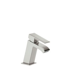 Tres Cuadro Exclusive egykaros mosdó csaptelep, cascade kifolyóval steel  00620101AC