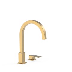 Tres Cuadro Exclusive peremre szerelhető, 2 üléses mosdó csaptelep, matt arany  00610503OM