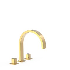 Tres Cuadro Exclusive peremre szerelhető, 3 üléses kád csaptelep, arany  00810501OR