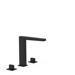 Tres Slim Exclusive peremre szerelhető, 3 üléses  kádcsaptelep, matt fekete 20210501NM