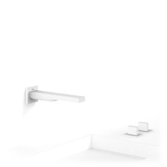 Tres Slim Exclusive kettős vezérlésű  kádcsaptelep, 179 mm-es kiömlővel, leeresztővel, matt fehér 20223801BM