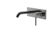 Tres Study Exclusive falba süllyesztett, egykaros mosdó csaptelep, metallic black 26220050KM