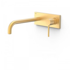 Tres Study Exclusive falba süllyesztett, egykaros mosdó csaptelep, 240 mm-es kifolyó, matt arany 26230012OM