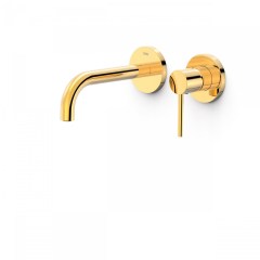 Tres Study Exclusive falba süllyesztett, kétrészes, egykaros mosdó csaptelep, arany 26230001OR