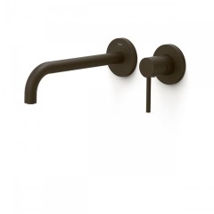 Tres Study Exclusive falba süllyesztett, kétrészes, egykaros mosdó csaptelep, 237 mm-es kifolyó,  black bronze 26230002KMB