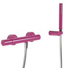 Tres Study Exclusive fali zuhany csaptelep, szatén tömlős kézizuhannyal, purple 26116701TVI