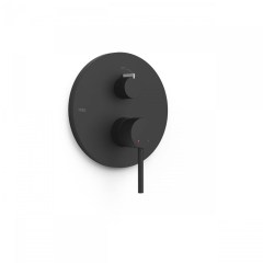 Tres Study Exclusive falba süllyesztett, egykaros  csaptelep, matt fekete 26228001NM