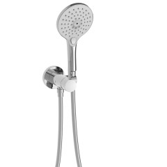 Tres Study Exclusive falba süllyesztett  zuhany csaptelep, szatén tömlős kézizuhannyal, króm 26212301