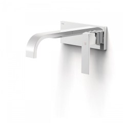 Tres Slim Exclusive falba süllyesztett egykaros mosdó csaptelep, 180 mm-es kiömlővel, leeresztővel, króm  20230013