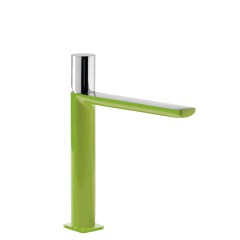 Tres Loft Colors egykaros, magasított mosdó csaptelep green-chrome  20020304VE