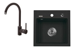 Deante Zorba 1 medencés mosogató csepegtető nélkül + álló csaptelep 