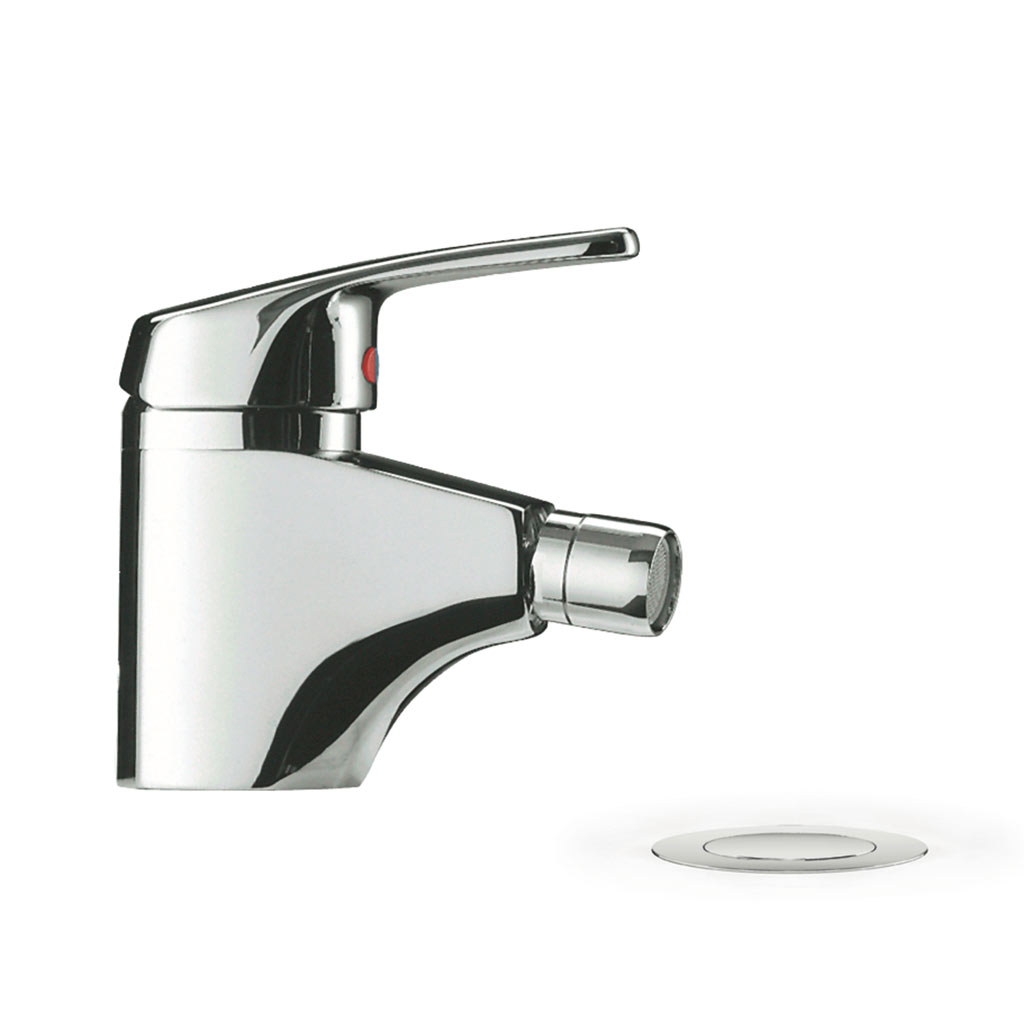 Eco-Tres egykaros bidé csaptelep, automata lefolyóval, króm 17512002