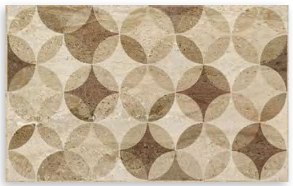 Valore Travertino Circle dekorcsempe 25 x 40 cm